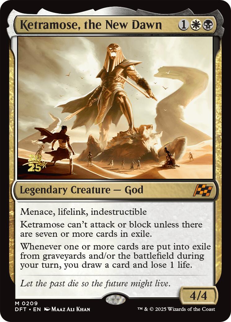 Ketramose, the New Dawn [Aetherdrift Prerelease Promos] | Good Games Cannington