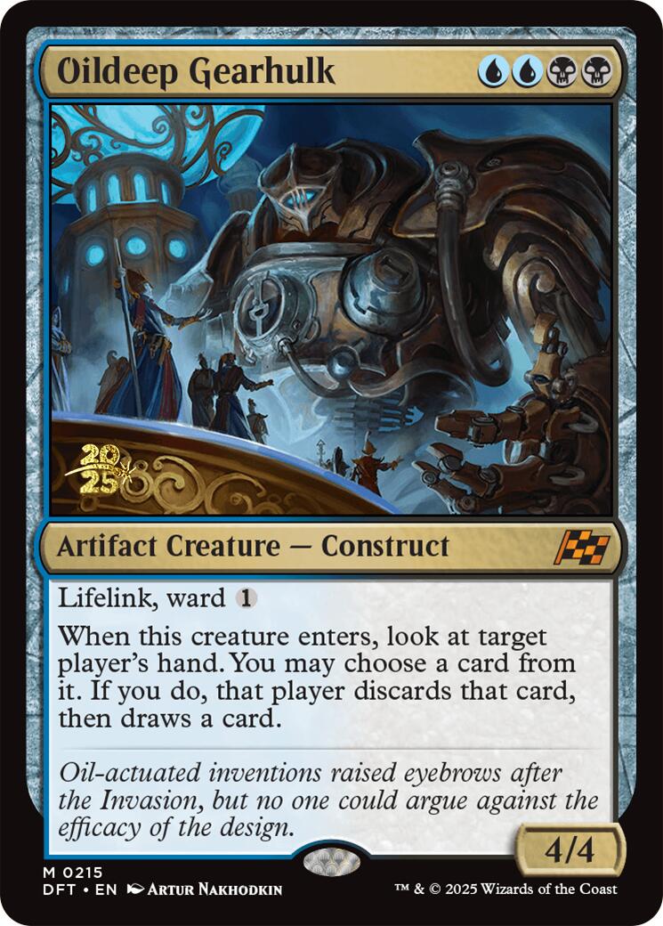 Oildeep Gearhulk [Aetherdrift Prerelease Promos] | Good Games Cannington