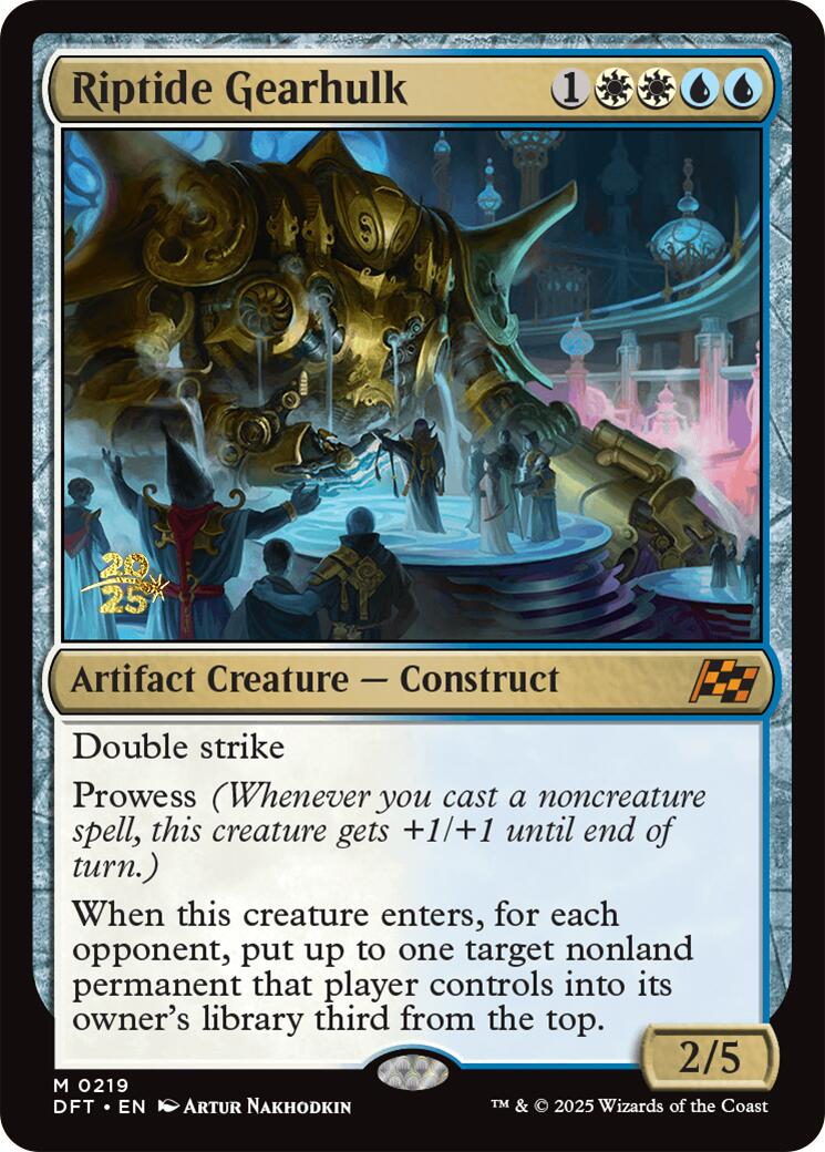 Riptide Gearhulk [Aetherdrift Prerelease Promos] | Good Games Cannington