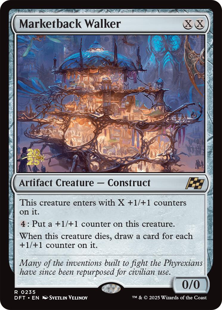Marketback Walker [Aetherdrift Prerelease Promos] | Good Games Cannington