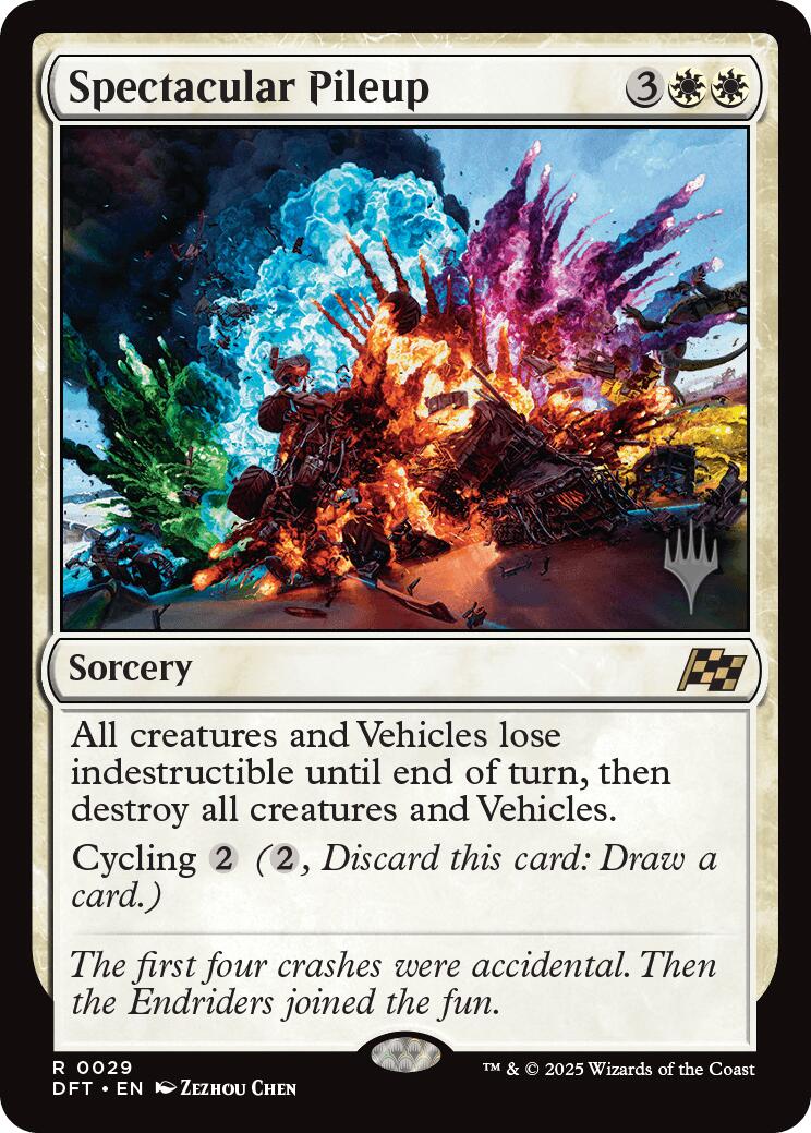 Spectacular Pileup (Promo Pack) [Aetherdrift Promos] | Good Games Cannington