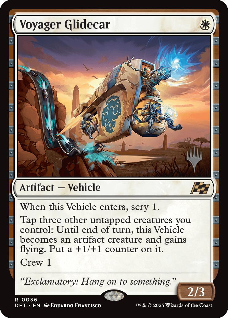 Voyager Glidecar (Promo Pack) [Aetherdrift Promos] | Good Games Cannington