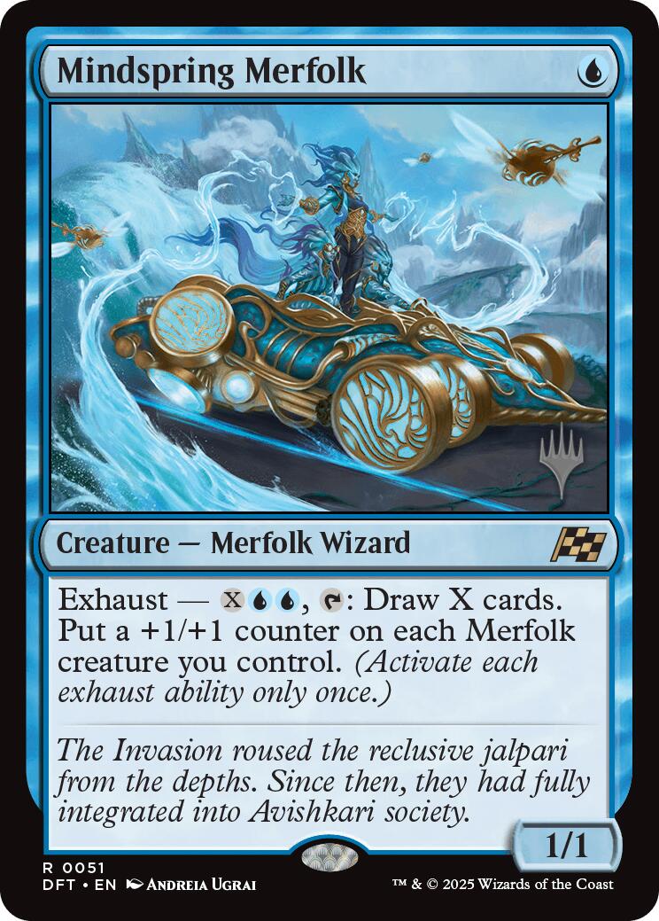 Mindspring Merfolk (Promo Pack) [Aetherdrift Promos] | Good Games Cannington