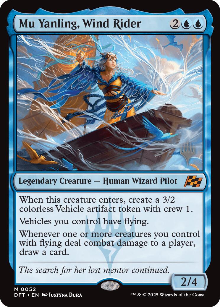 Mu Yanling, Wind Rider (Promo Pack) [Aetherdrift Promos] | Good Games Cannington