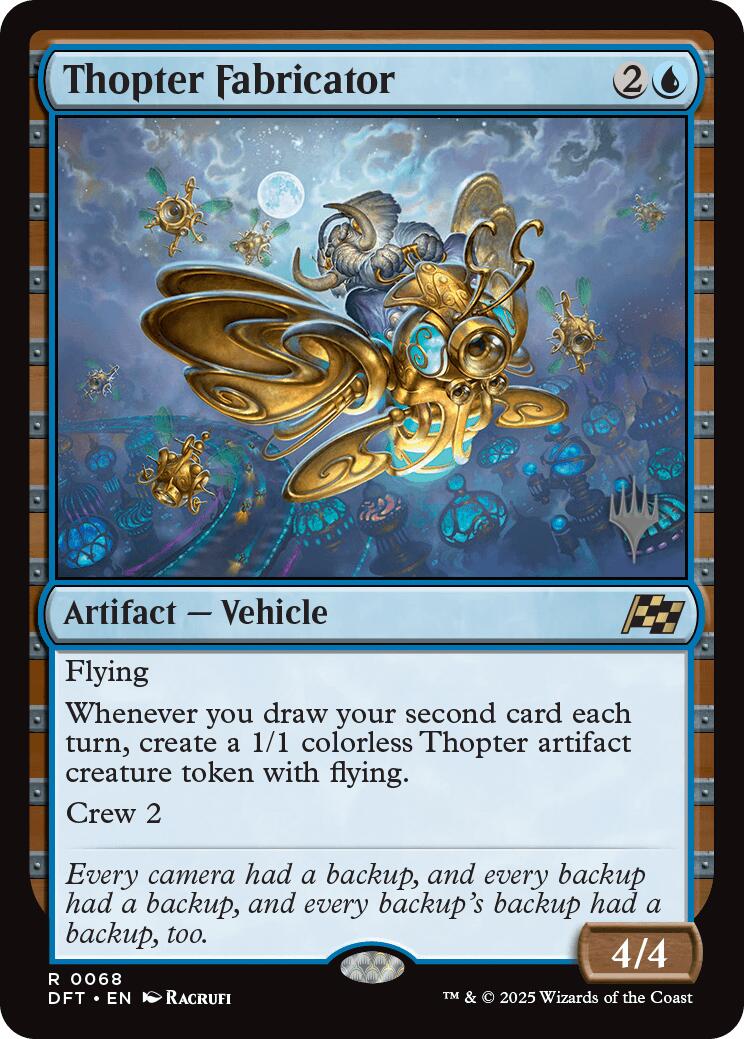 Thopter Fabricator (Promo Pack) [Aetherdrift Promos] | Good Games Cannington