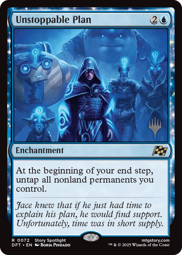 Unstoppable Plan (Promo Pack) [Aetherdrift Promos] | Good Games Cannington