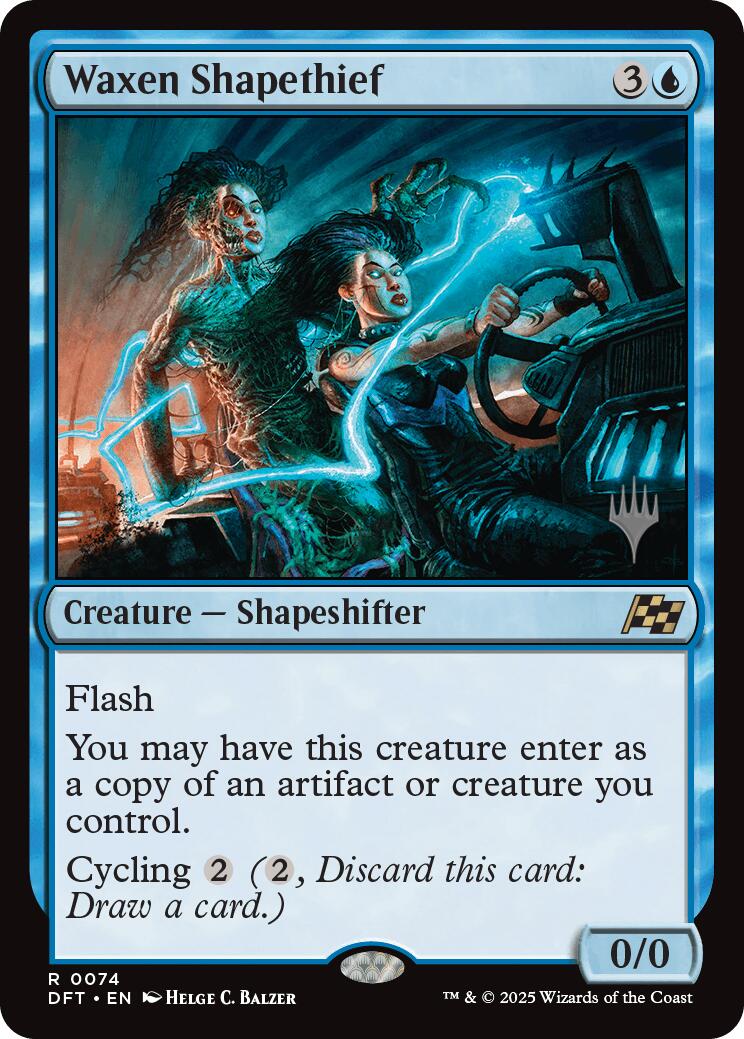 Waxen Shapethief (Promo Pack) [Aetherdrift Promos] | Good Games Cannington