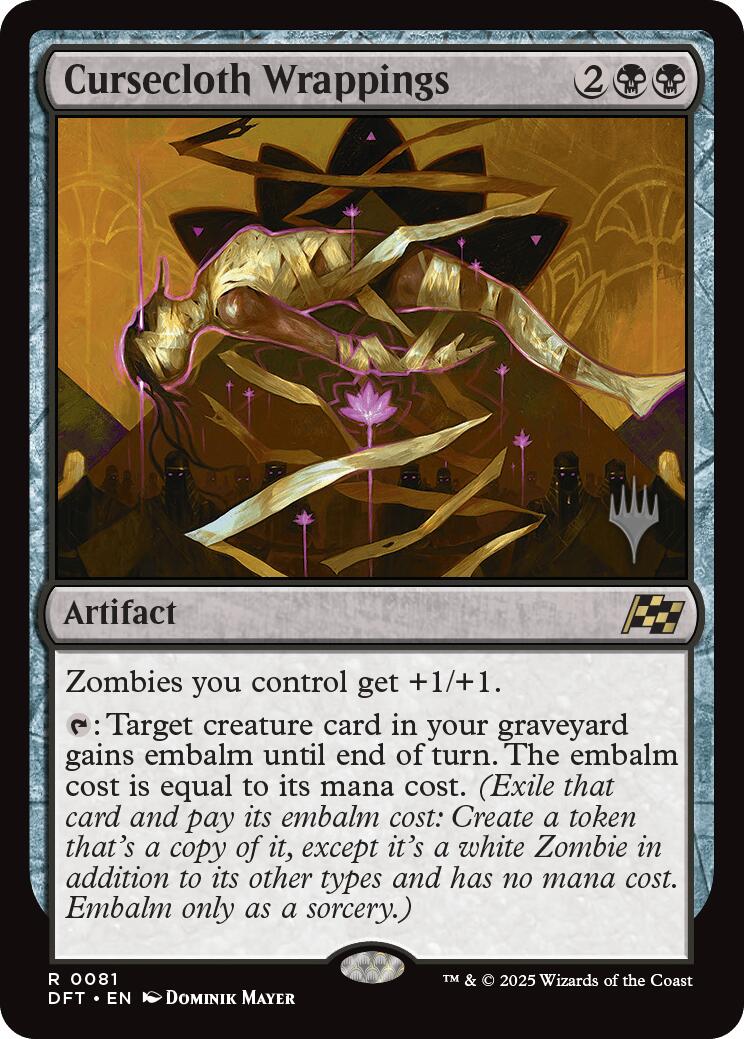 Cursecloth Wrappings (Promo Pack) [Aetherdrift Promos] | Good Games Cannington