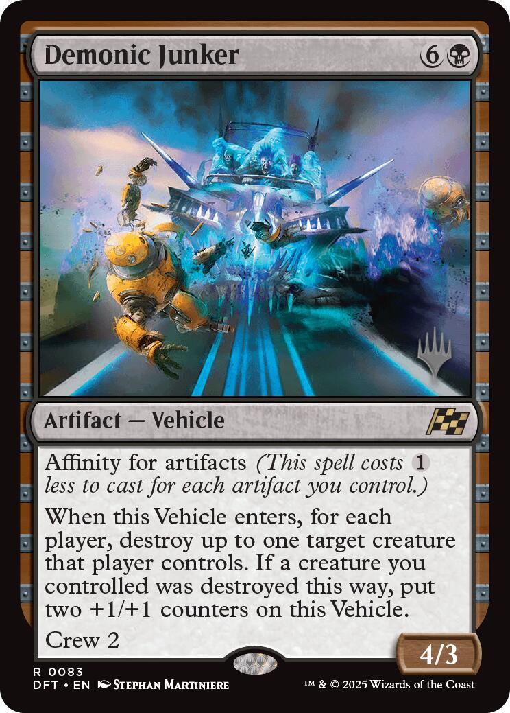 Demonic Junker (Promo Pack) [Aetherdrift Promos] | Good Games Cannington