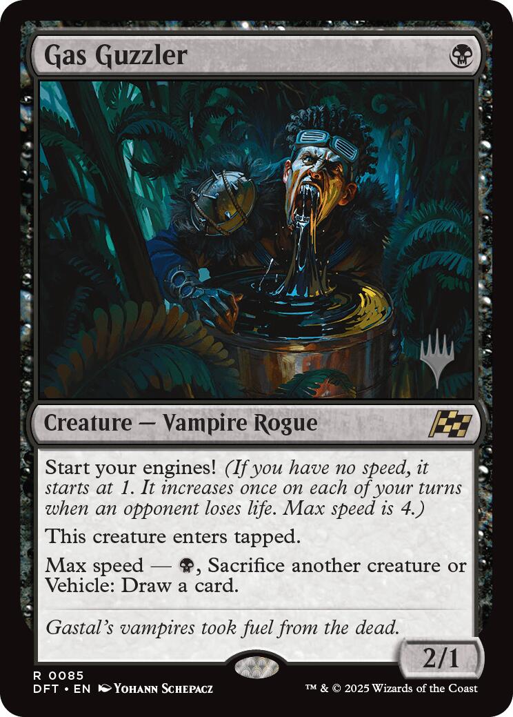 Gas Guzzler (Promo Pack) [Aetherdrift Promos] | Good Games Cannington