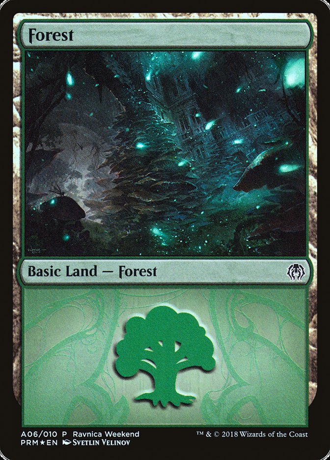 Forest (A06) [Ravnica Allegiance Ravnica Weekend] | Good Games Cannington