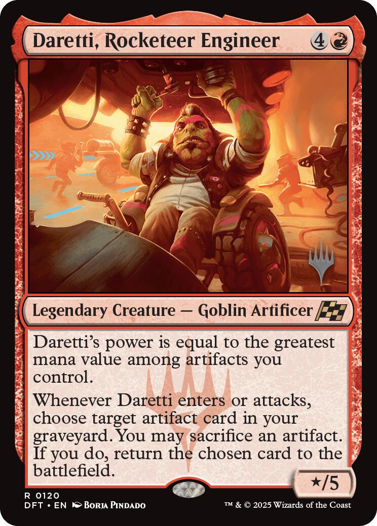 Daretti, Rocketeer Engineer (Promo Pack) [Aetherdrift Promos] | Good Games Cannington