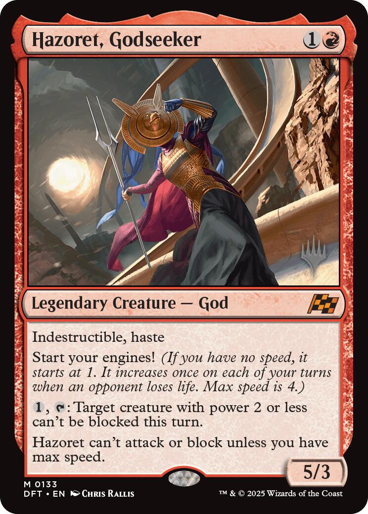 Hazoret, Godseeker (Promo Pack) [Aetherdrift Promos] | Good Games Cannington