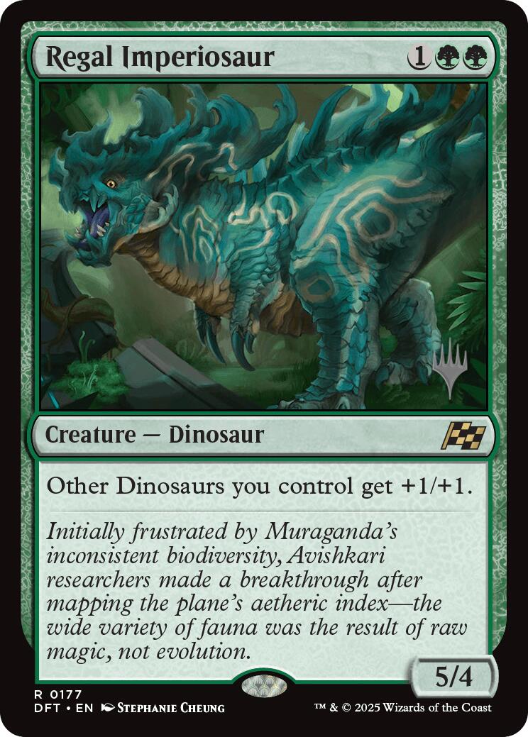 Regal Imperiosaur (Promo Pack) [Aetherdrift Promos] | Good Games Cannington