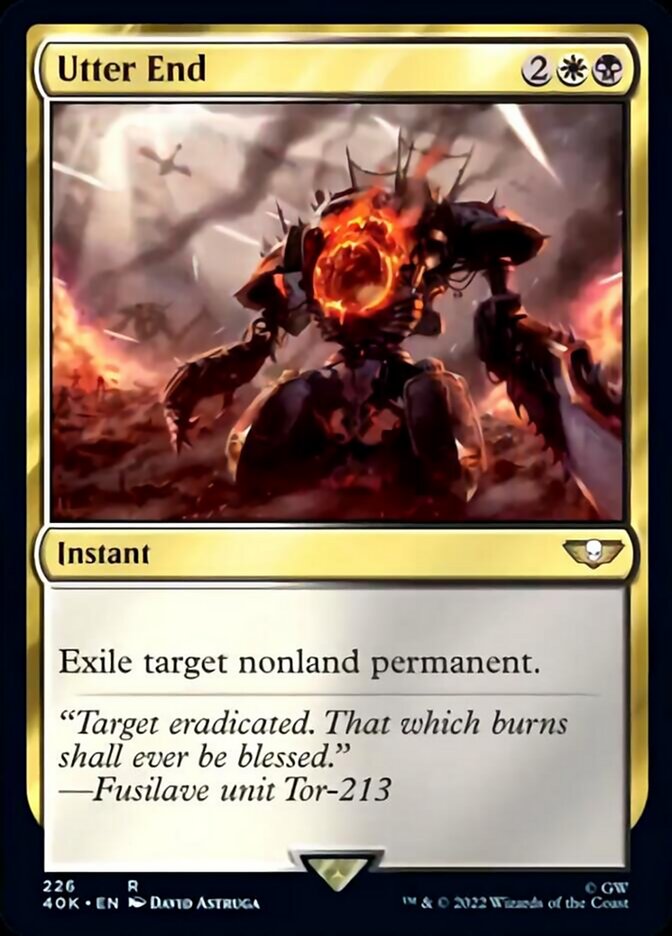 Utter End (Surge Foil) [Warhammer 40,000] | Good Games Cannington