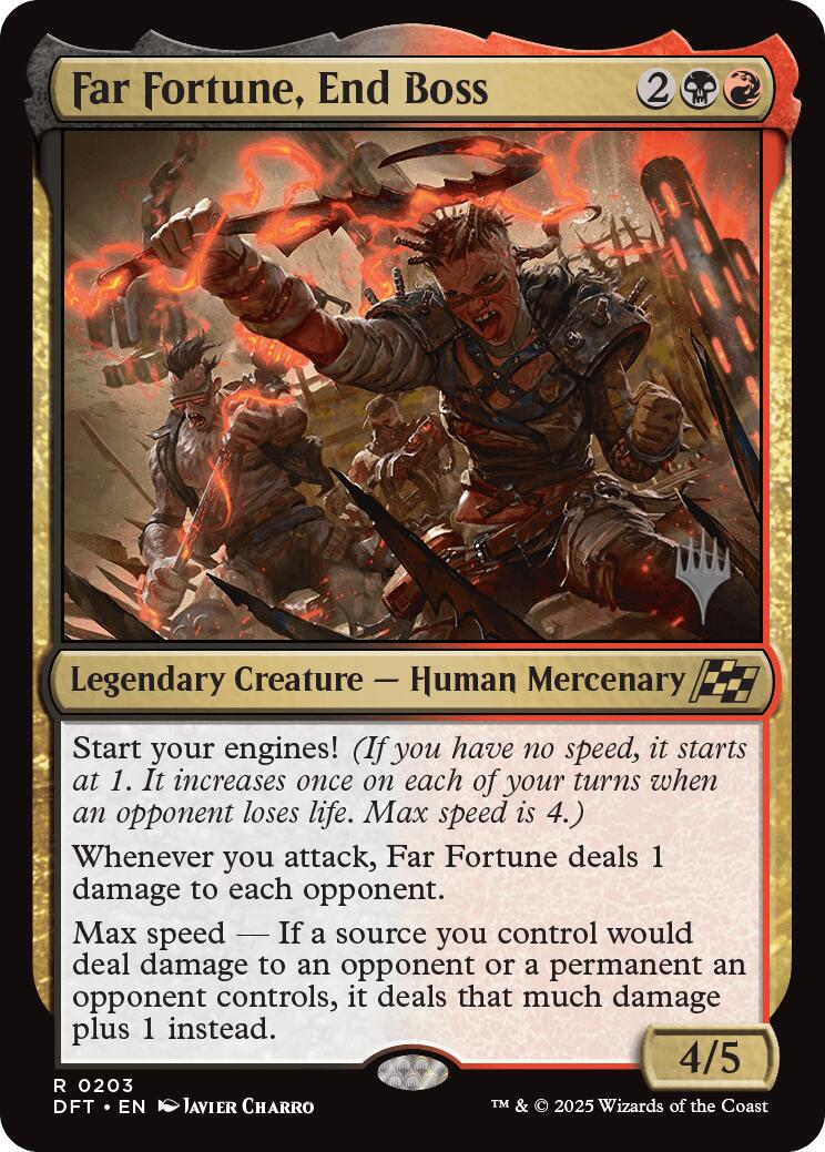 Far fortune, End Boss (Promo Pack) [Aetherdrift Promos] | Good Games Cannington