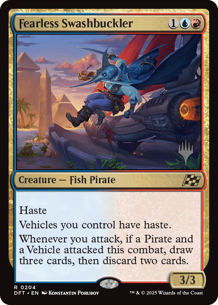 Fearless Swashbuckler (Promo Pack) [Aetherdrift Promos] | Good Games Cannington