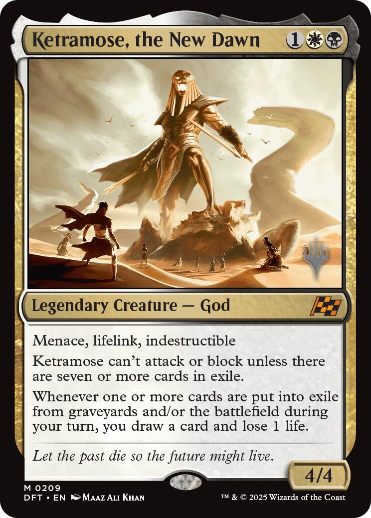 Ketramose, the New Dawn (Promo Pack) [Aetherdrift Promos] | Good Games Cannington