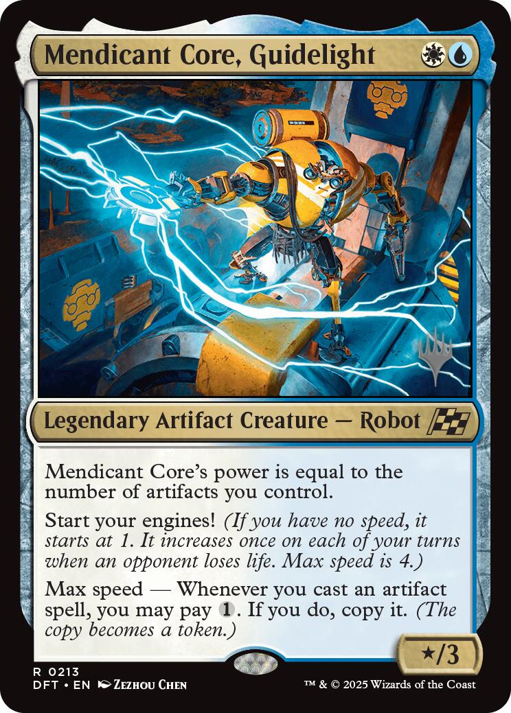 Mendicant Core, Guidelight (Promo Pack) [Aetherdrift Promos] | Good Games Cannington