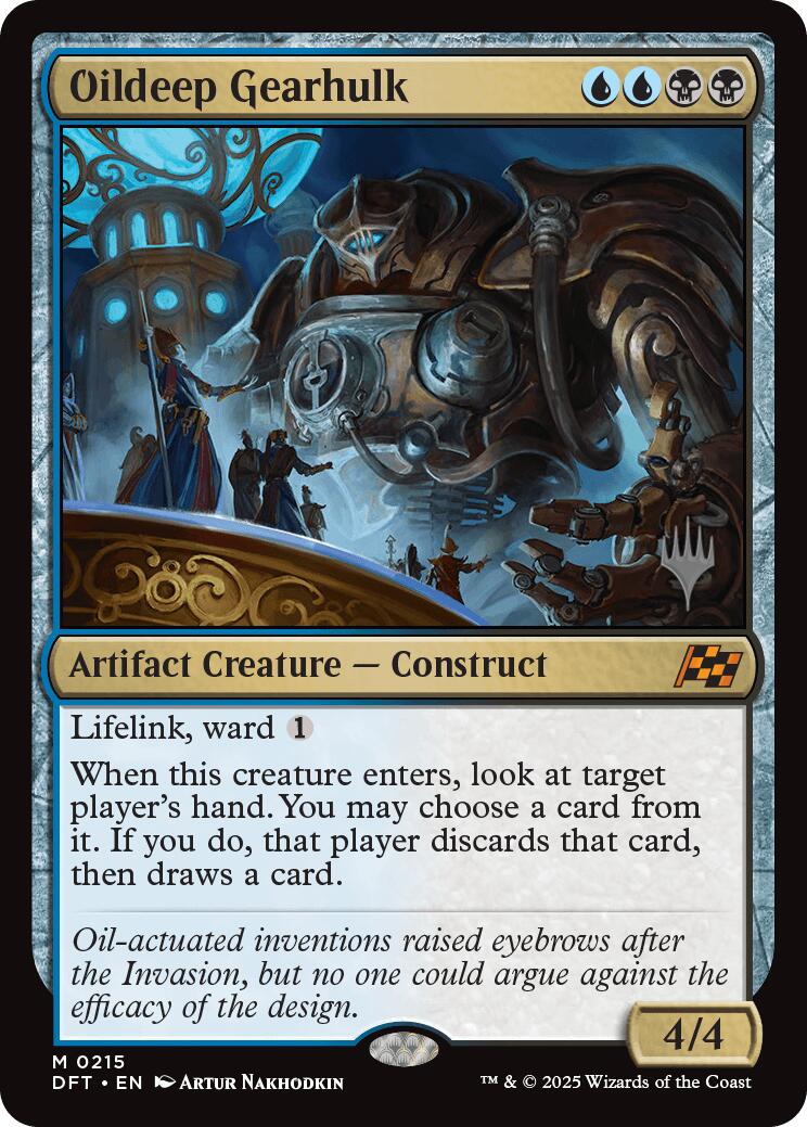 Oildeep Gearhulk (Promo Pack) [Aetherdrift Promos] | Good Games Cannington