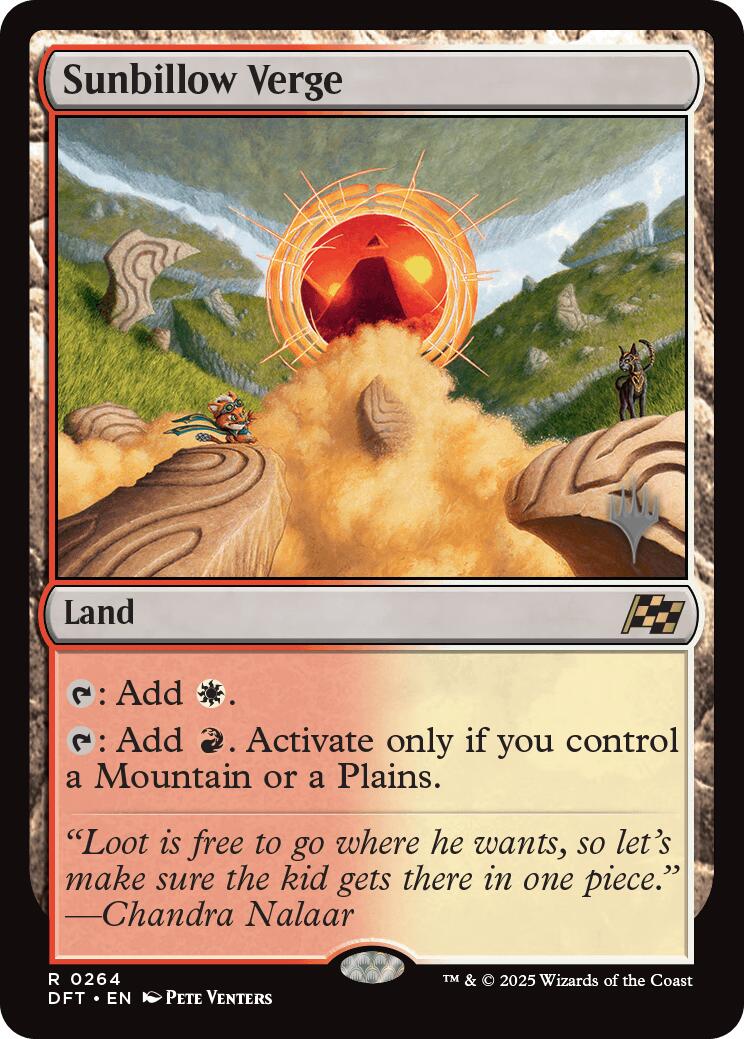 Sunbillow Verge (Promo Pack) [Aetherdrift Promos] | Good Games Cannington