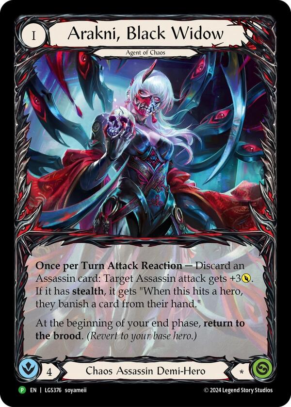 Arakni, Black Widow (Extended Art) [LGS376] (Promo)  Rainbow Foil | Good Games Cannington