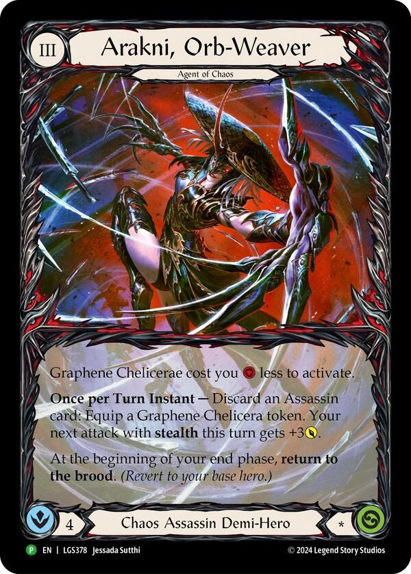 Arakni, Orb-Weaver (Extended Art) [LGS378] (Promo)  Rainbow Foil | Good Games Cannington