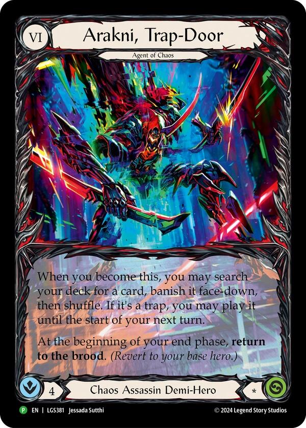 Arakni, Trap-Door (Extended Art) [LGS381] (Promo)  Rainbow Foil | Good Games Cannington