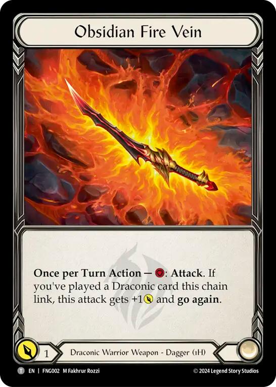 Obsidian Fire Vein [FNG002] (The Hunted Fang Blitz Deck) | Good Games Cannington