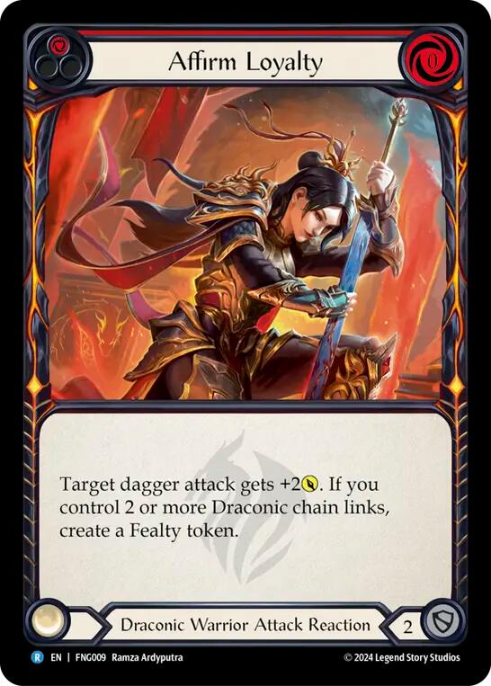 Affirm Loyalty (Red) [FNG009] (The Hunted Fang Blitz Deck) | Good Games Cannington