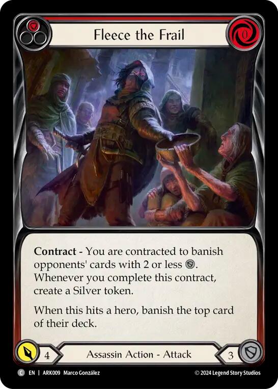 Fleece the Frail (Red) [ARK009] (The Hunted Arakni Blitz Deck) | Good Games Cannington