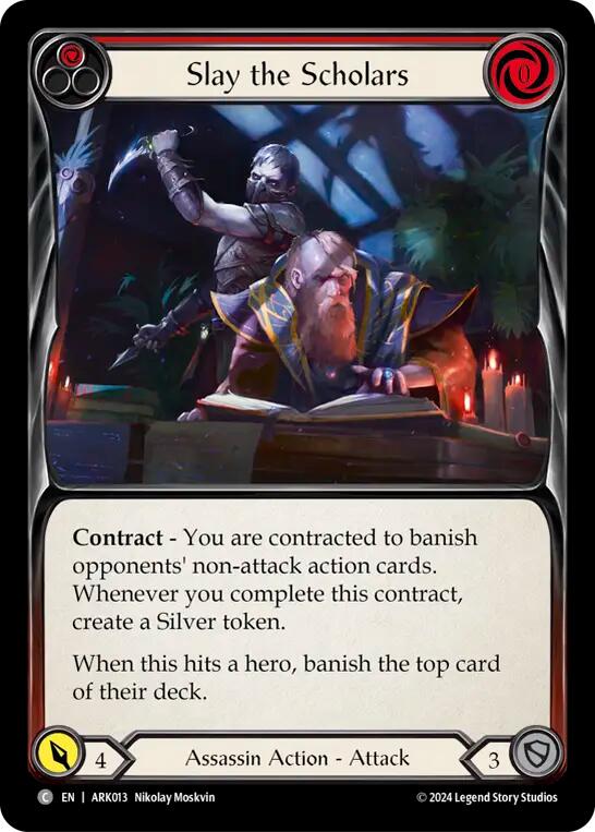 Slay the Scholars (Red) [ARK013] (The Hunted Arakni Blitz Deck) | Good Games Cannington