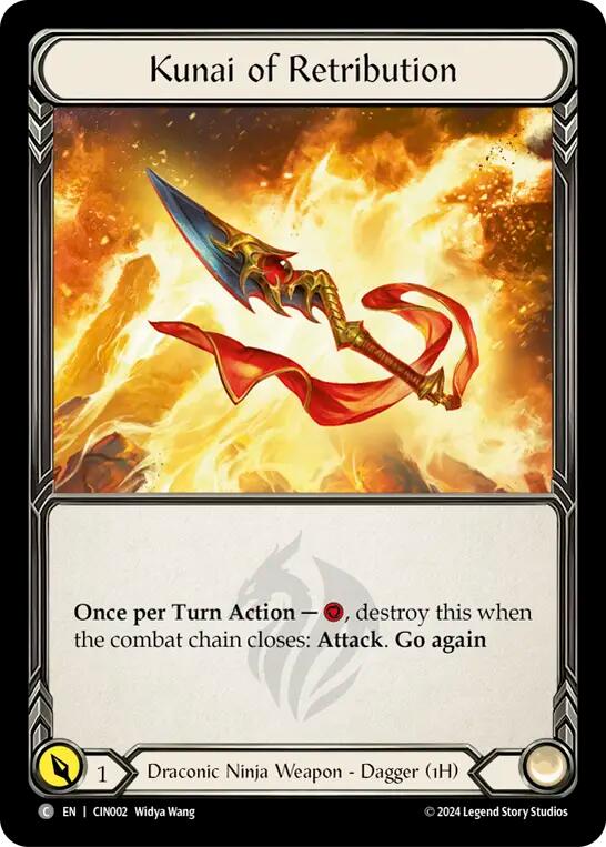 Kunai of Retribution [CIN002] (The Hunted Cindra Blitz Deck) | Good Games Cannington