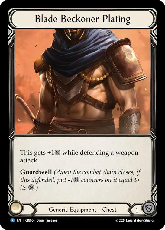 Blade Beckoner Plating [CIN004] (The Hunted Cindra Blitz Deck) | Good Games Cannington