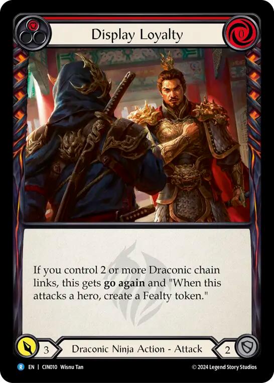 Display Loyalty (Red) [CIN010] (The Hunted Cindra Blitz Deck) | Good Games Cannington