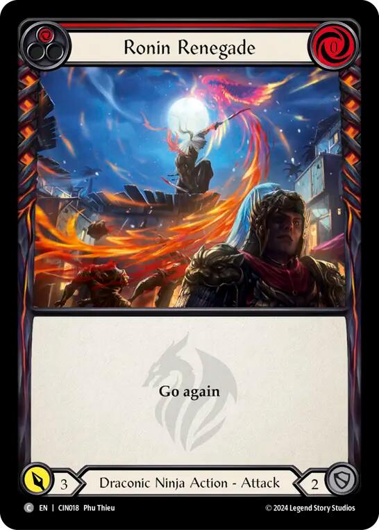 Ronin Renegade (Red) [CIN018] (The Hunted Cindra Blitz Deck) | Good Games Cannington