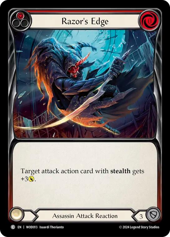 Razor's Edge (Red) [WOD013] (The Hunted Arakni, Web of Deceit Blitz Deck) | Good Games Cannington