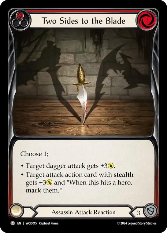 Two Sides to the Blade [WOD015] (The Hunted Arakni, Web of Deceit Blitz Deck) | Good Games Cannington