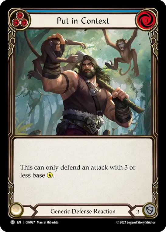 Put in Context (Blue) [CIN027] (The Hunted Cindra Blitz Deck) | Good Games Cannington