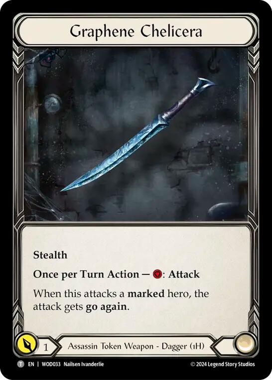 Graphene Chelicera [WOD033 // WOD034] (The Hunted Arakni, Web of Deceit Blitz Deck) | Good Games Cannington