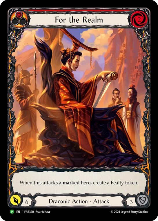 For the Realm [FAB320] (Promo)  Rainbow Foil | Good Games Cannington