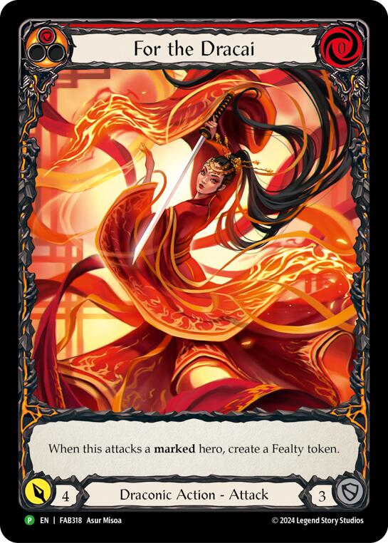 For the Dracai [FAB318] (Promo)  Rainbow Foil | Good Games Cannington