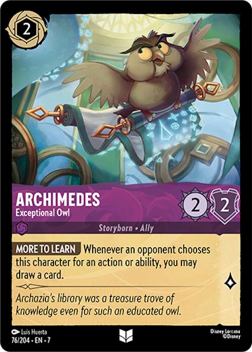 Archimedes - Exceptional Owl (76/204) [Archazia's Island] | Good Games Cannington