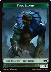 Frog Lizard // Dragon (0014) Double-Sided Token [Tarkir: Dragonstorm Commander Tokens] | Good Games Cannington