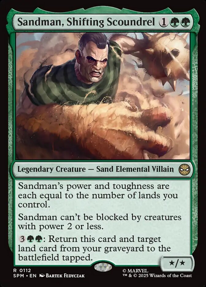 Sandman Shifting Scoundrel 112 (Marvel's Spider-Man)  - Foil | Good Games Cannington