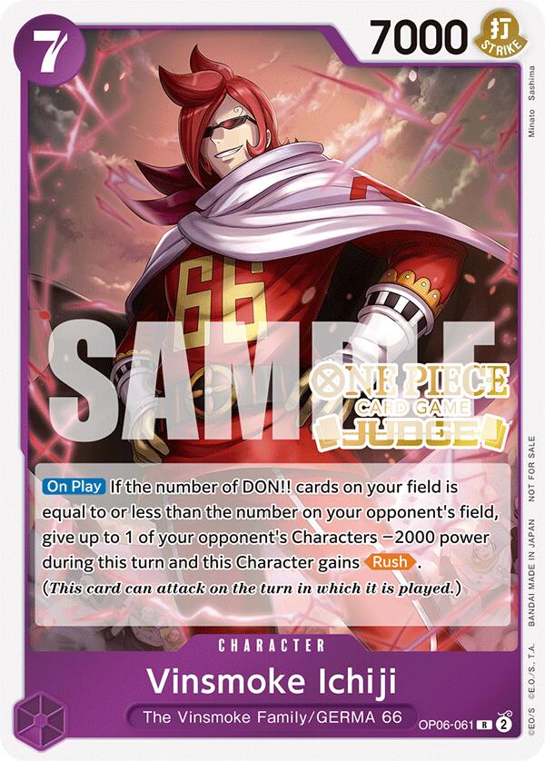 Vinsmoke Ichiji (Judge Pack Vol. 5) [One Piece Promotion Cards] | Good Games Cannington