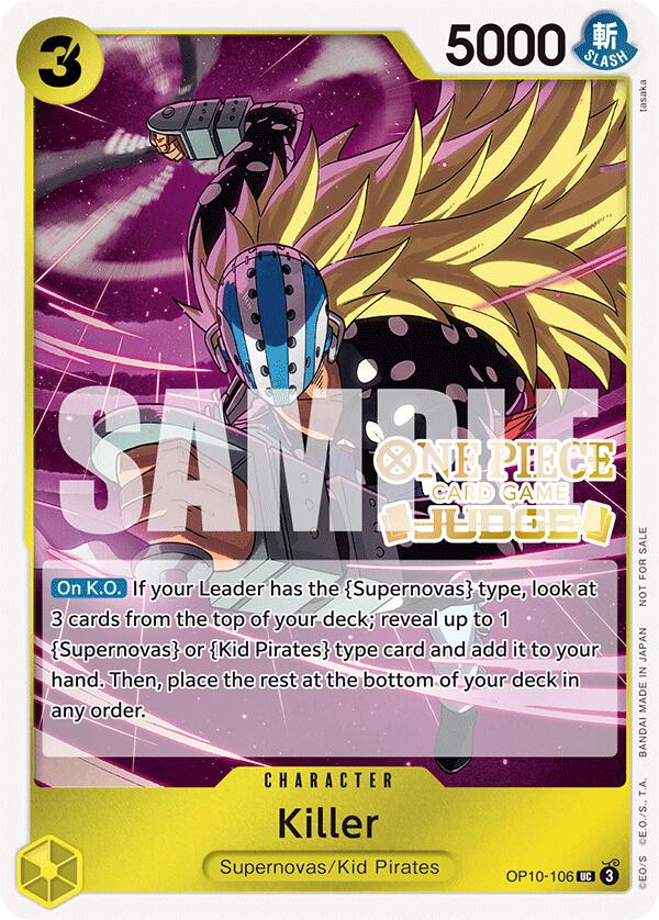Killer (Judge Pack Vol. 5) [One Piece Promotion Cards] | Good Games Cannington