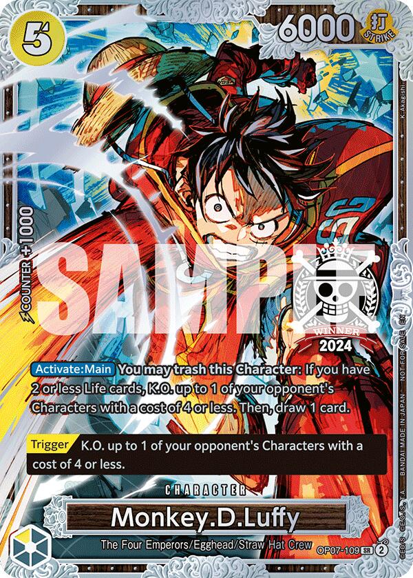 Monkey.D.Luffy (Championship 2024 World Final 2nd Place) [One Piece Promotion Cards] | Good Games Cannington