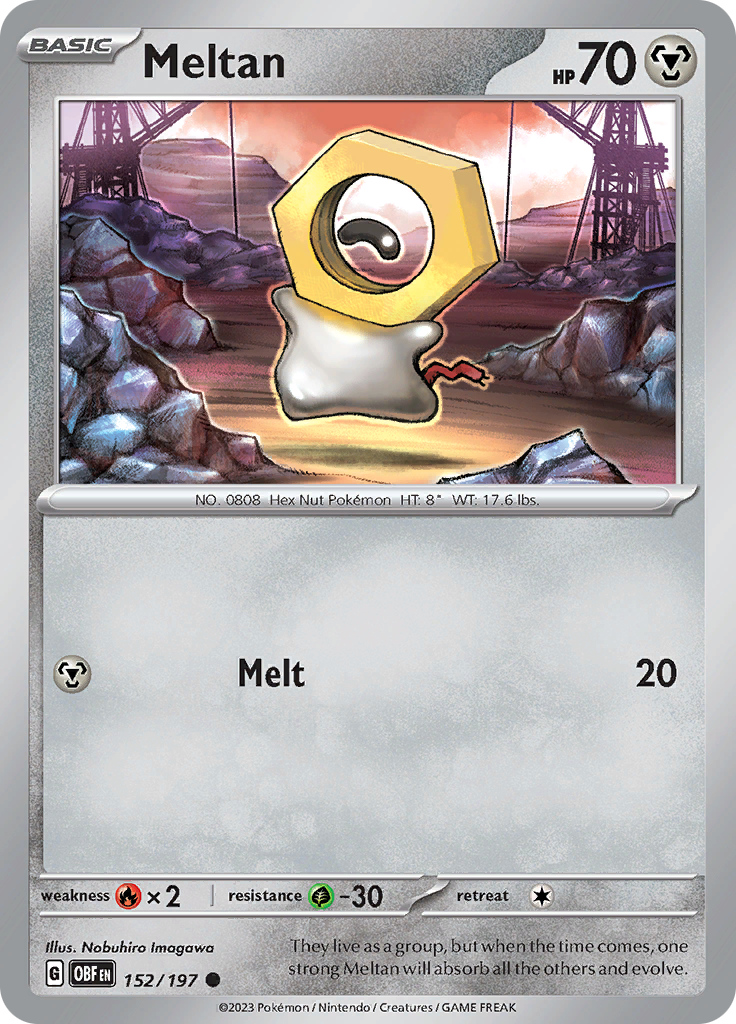 Meltan (152/197) [Scarlet & Violet: Obsidian Flames] | Good Games Cannington