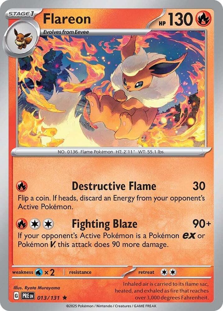 Flareon (013/131) [Scarlet & Violet: Prismatic Evolutions] | Good Games Cannington